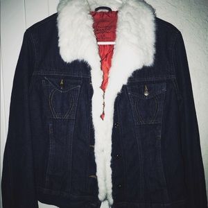 Fur Denim Jacket